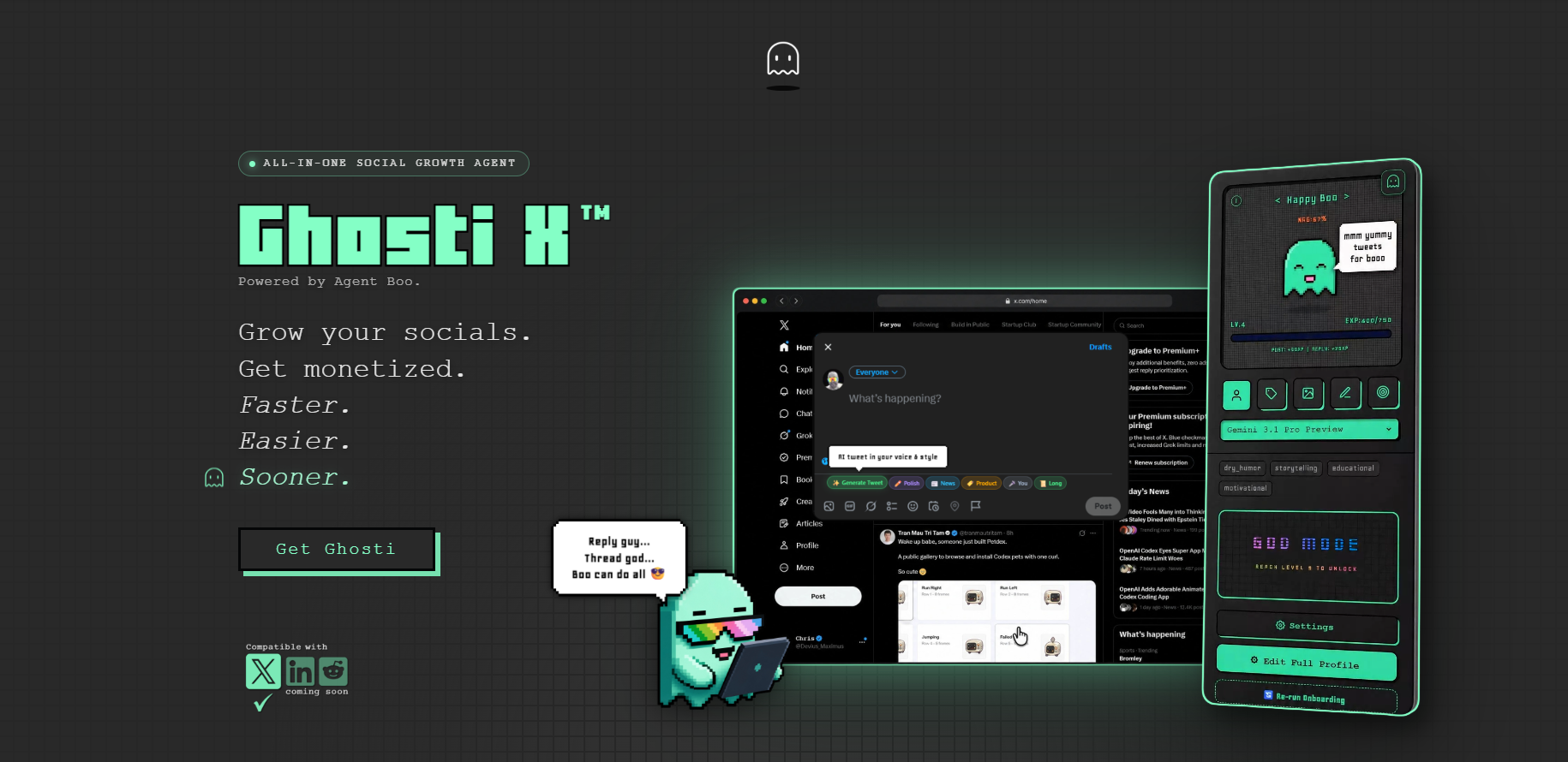 Ghosti homepage