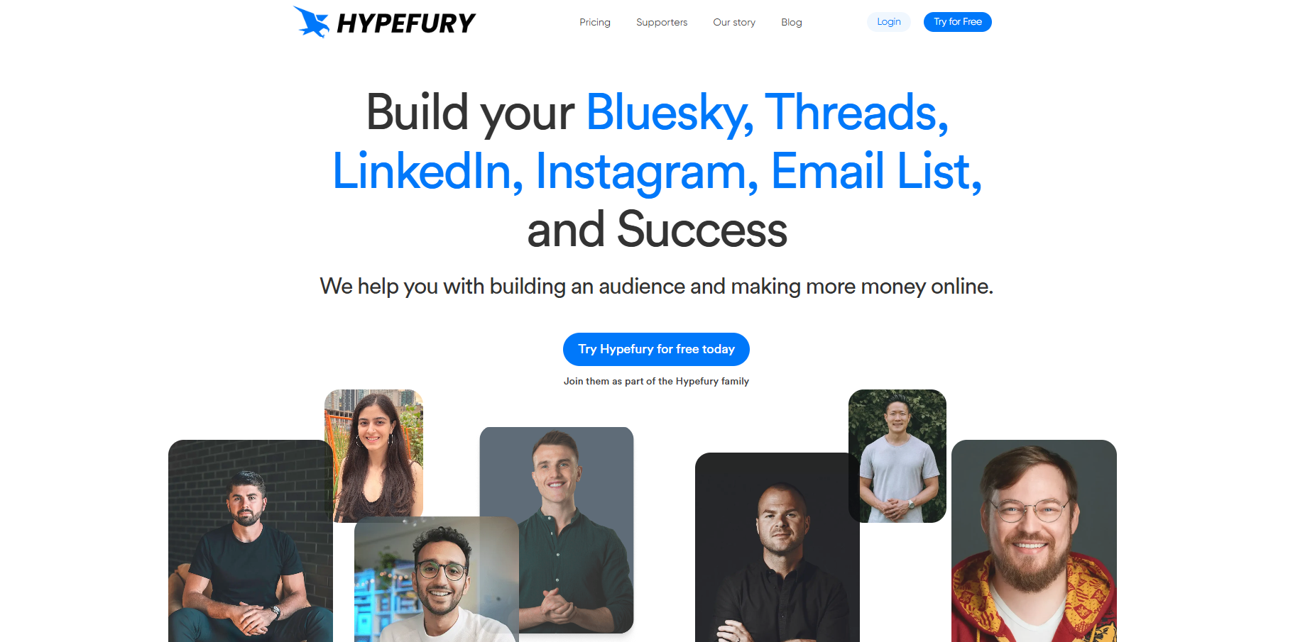 Hypefury homepage