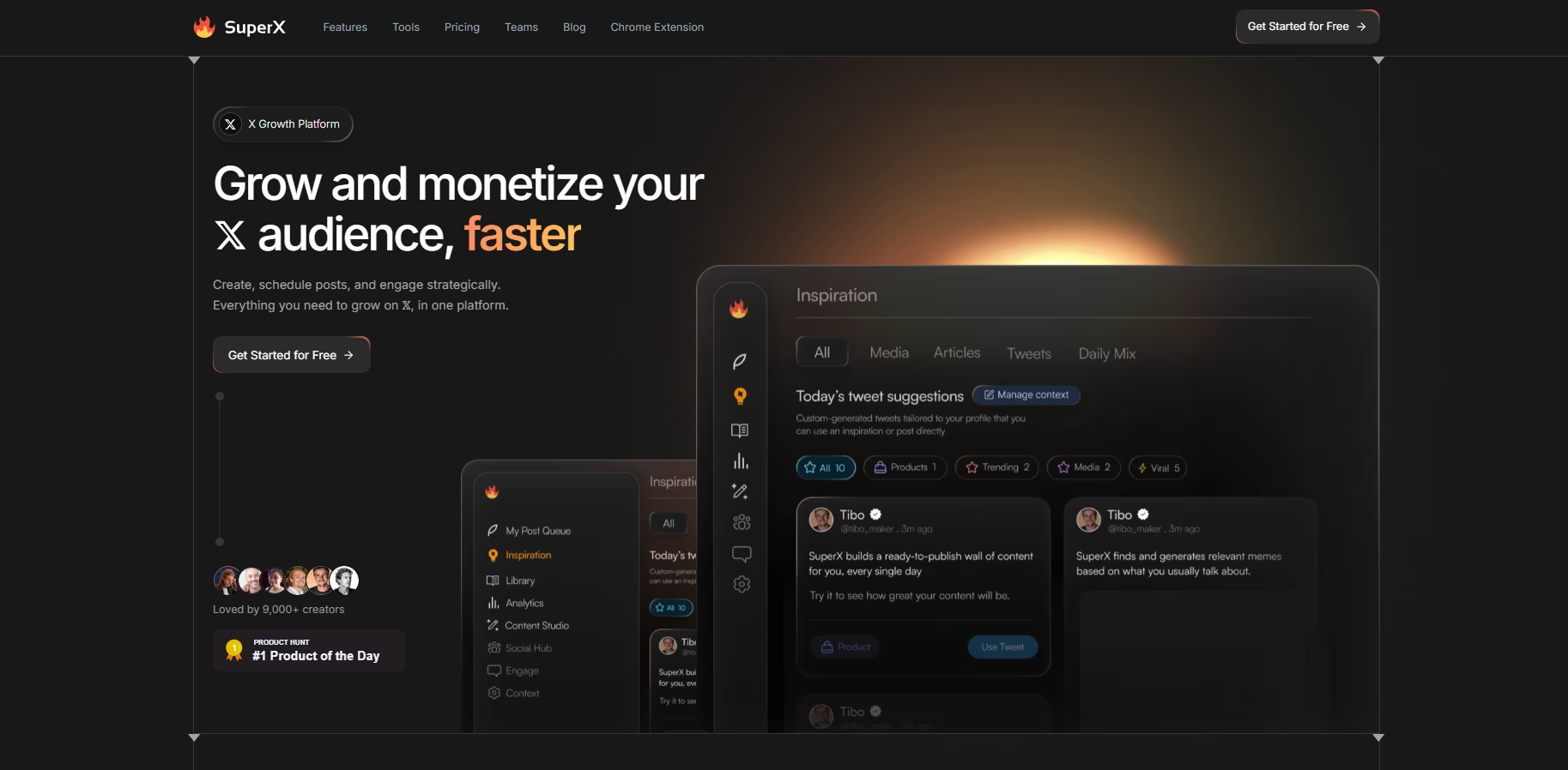 SuperX homepage